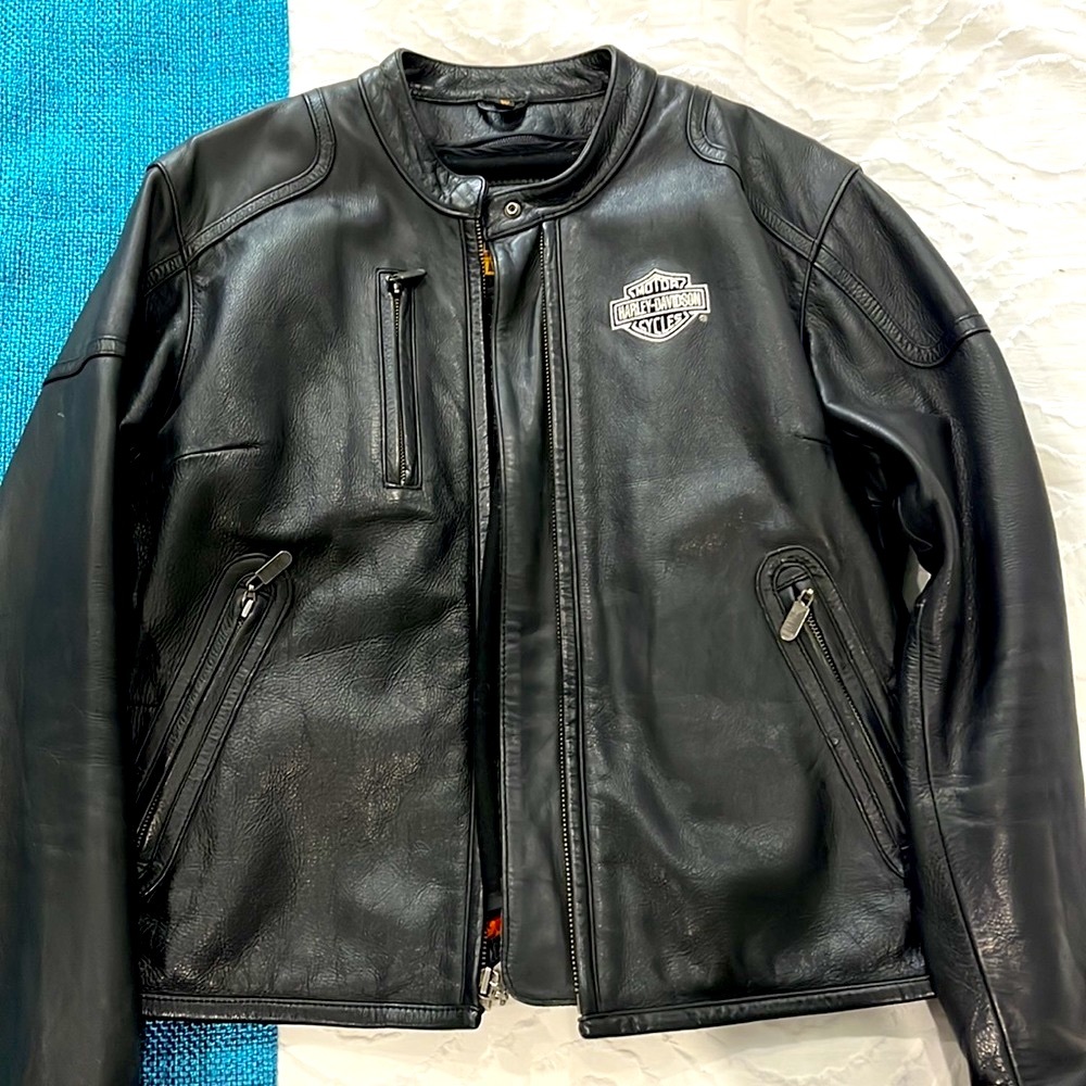 Harley Davidson WOMENS LEATHER Riding Jacket